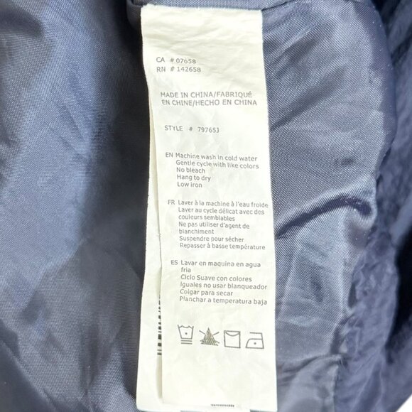 Refuge Womens Los Angeles Windbreaker Navy Size Medium Retro Sporty - Picture 5 of 6